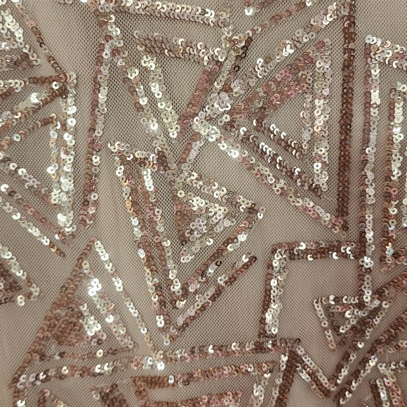 BLUEBELL COLLECTION Plus Gold sequined lined dress - Picture 2 of 7